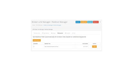 Broken Link Manager /Auto Redirect Manager