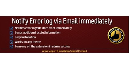 Notify Error log on Email