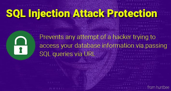 SQL Injection attack Protection