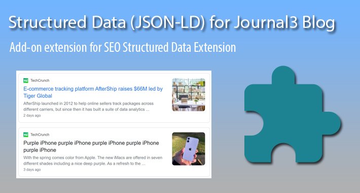 Structured Data for Journal3 Blog Article