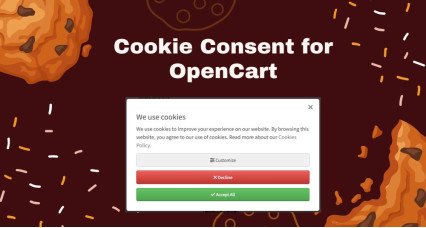 Consentimento de Cookie para OpenCart