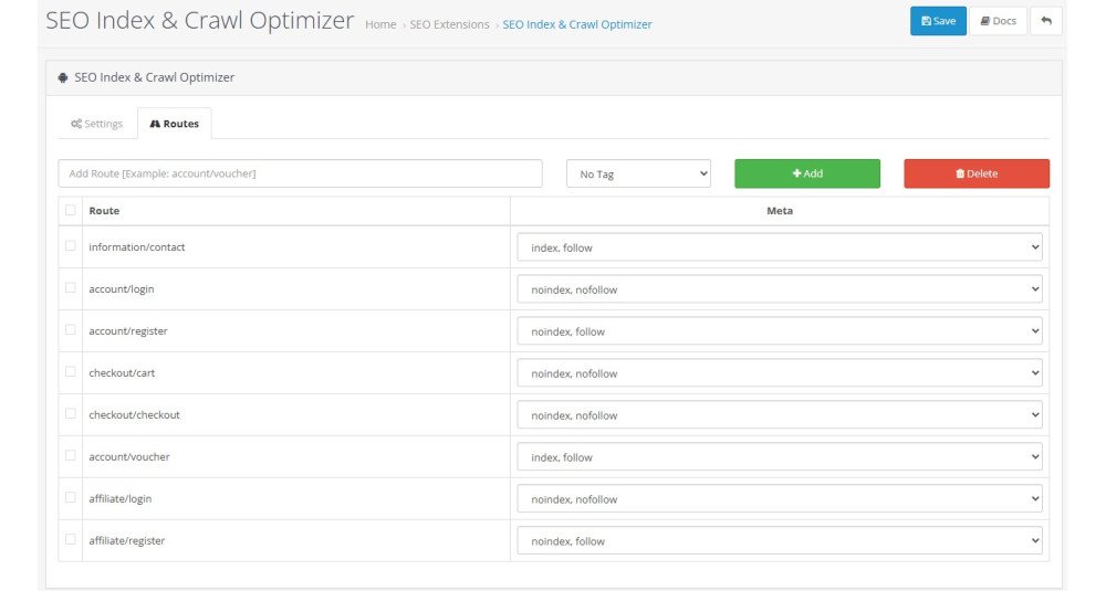 SEO Index & Crawl Optimizer