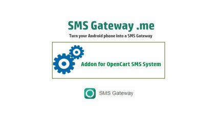 SMS Gateway .me for OpenCart SMS System