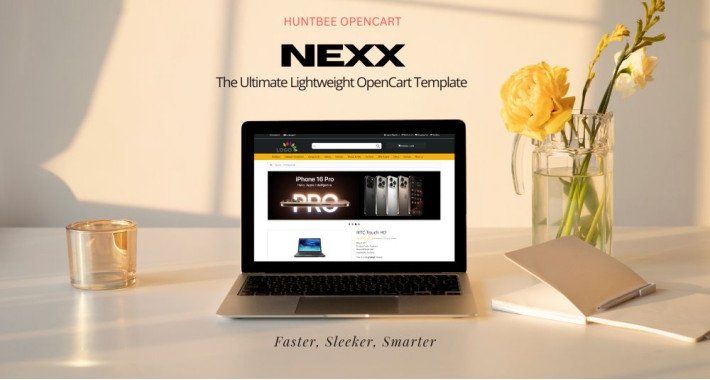 Nexx: Modelo OpenCart leve e responsivo