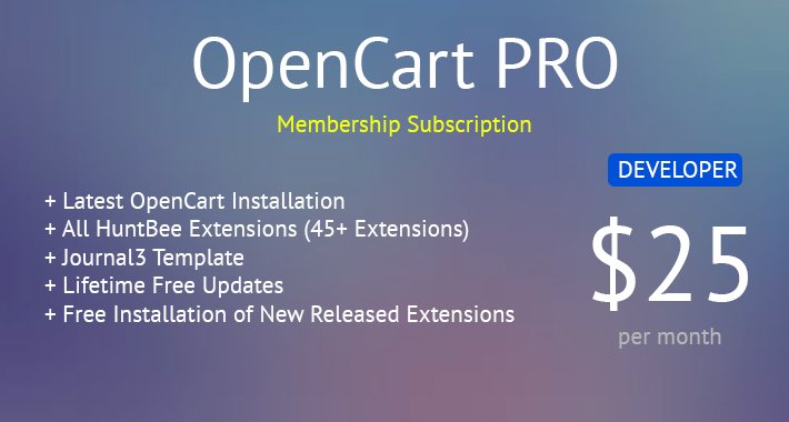 OpenCart PRO - Членство разработчика - Все расширения OpenCart на всю жизнь